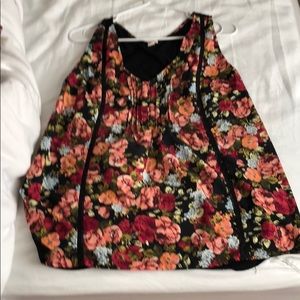 Flower print tank